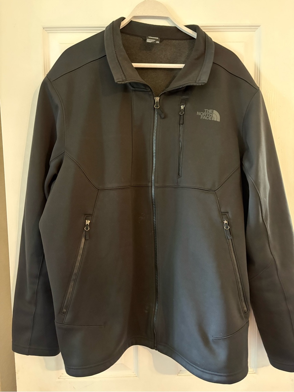 Big & Tall The North Face Men's Charcoal Softshell Full-Zip Jacket size XXXL